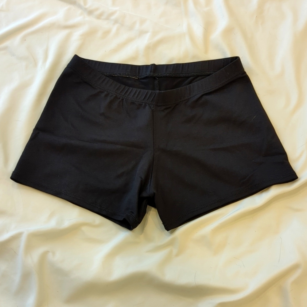Black  Motionwear Spandex Dance Shorts